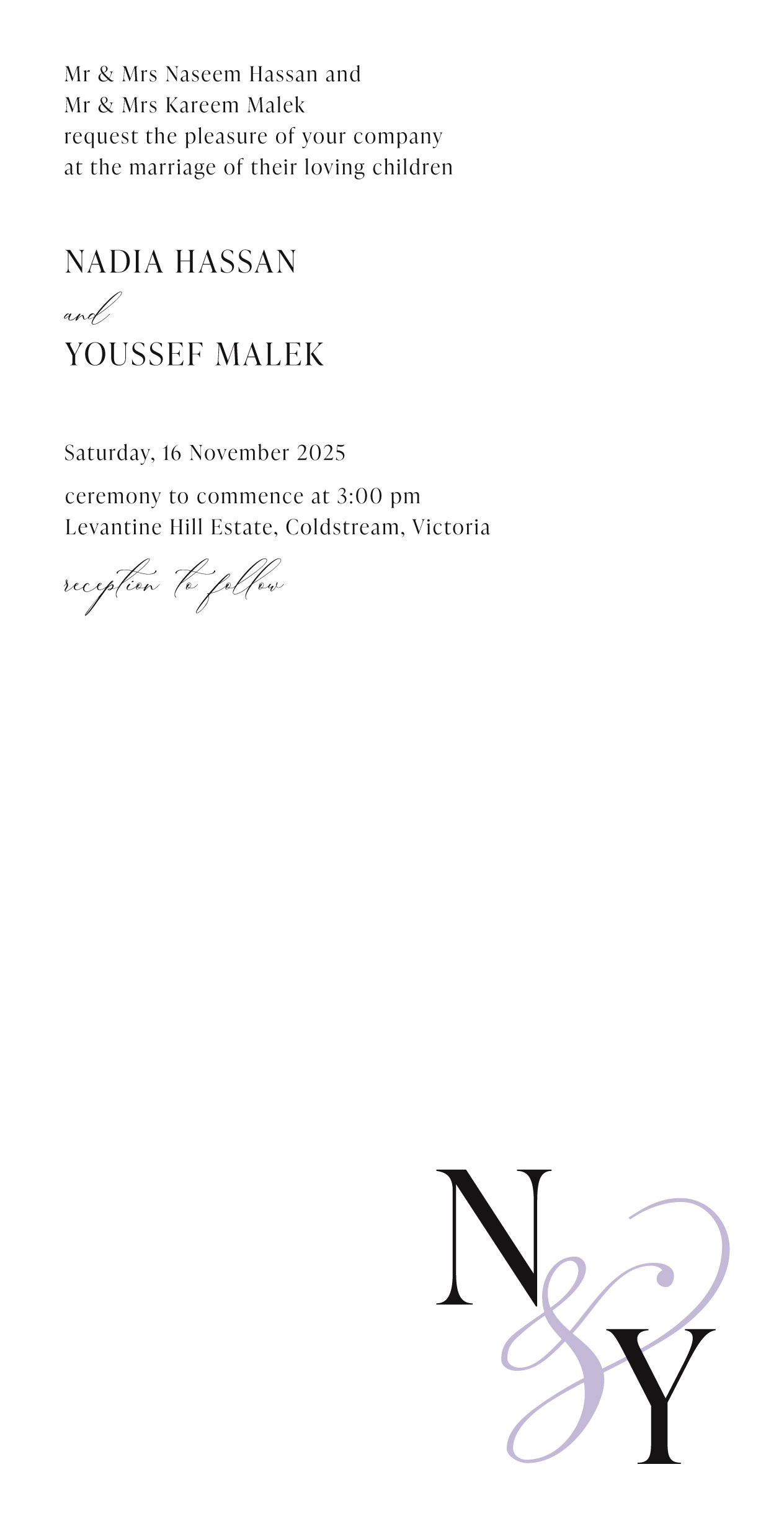 Lilas - Wedding Invitations