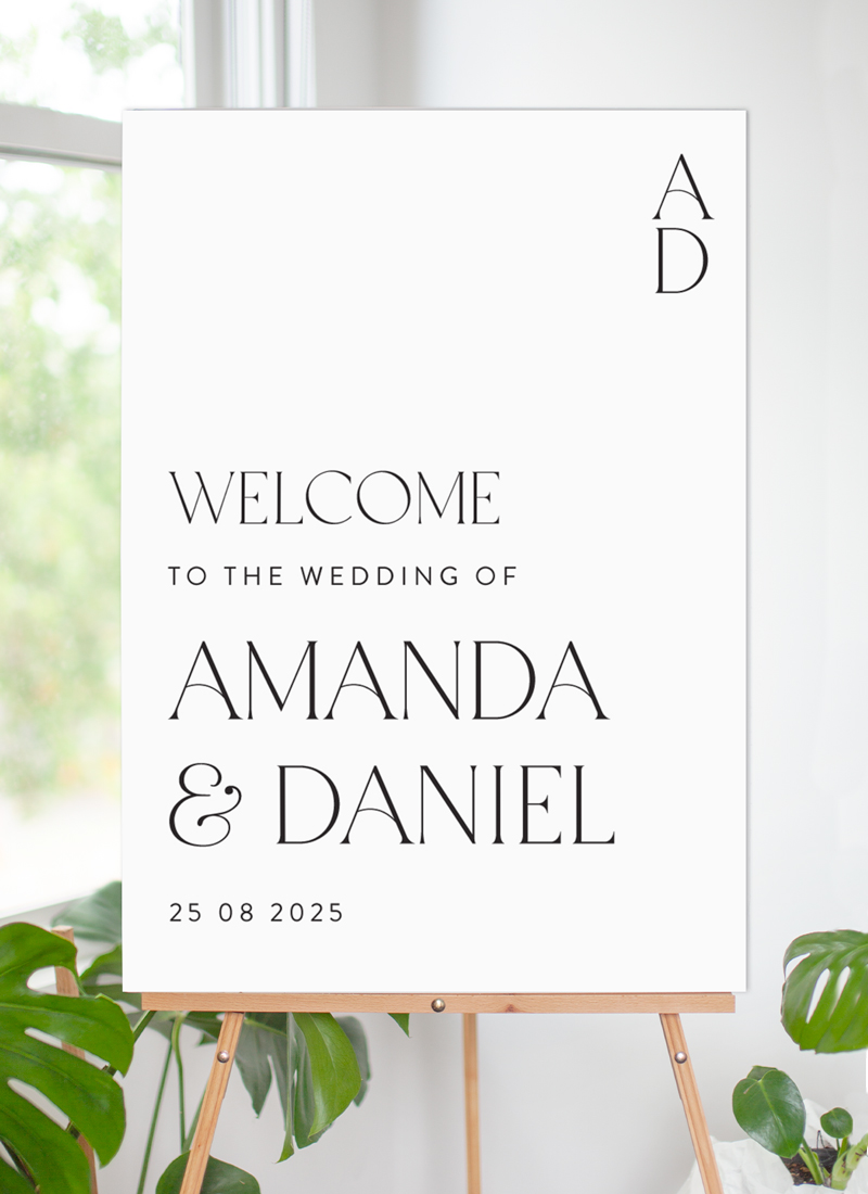 Delicate Luxe Wedding Signs - Digital Printing design preview