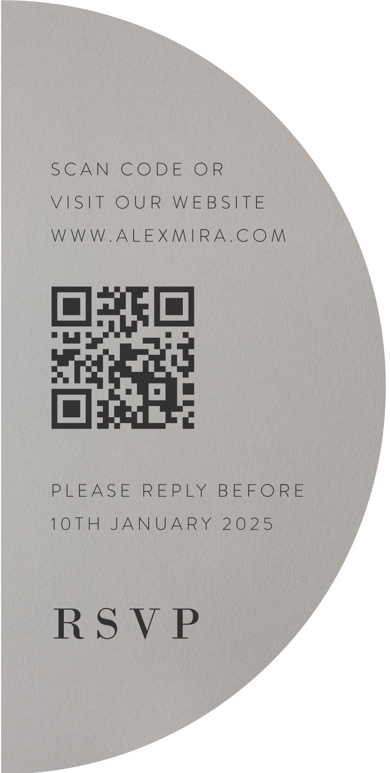Pure RSVP Cards - Digital Printing design preview