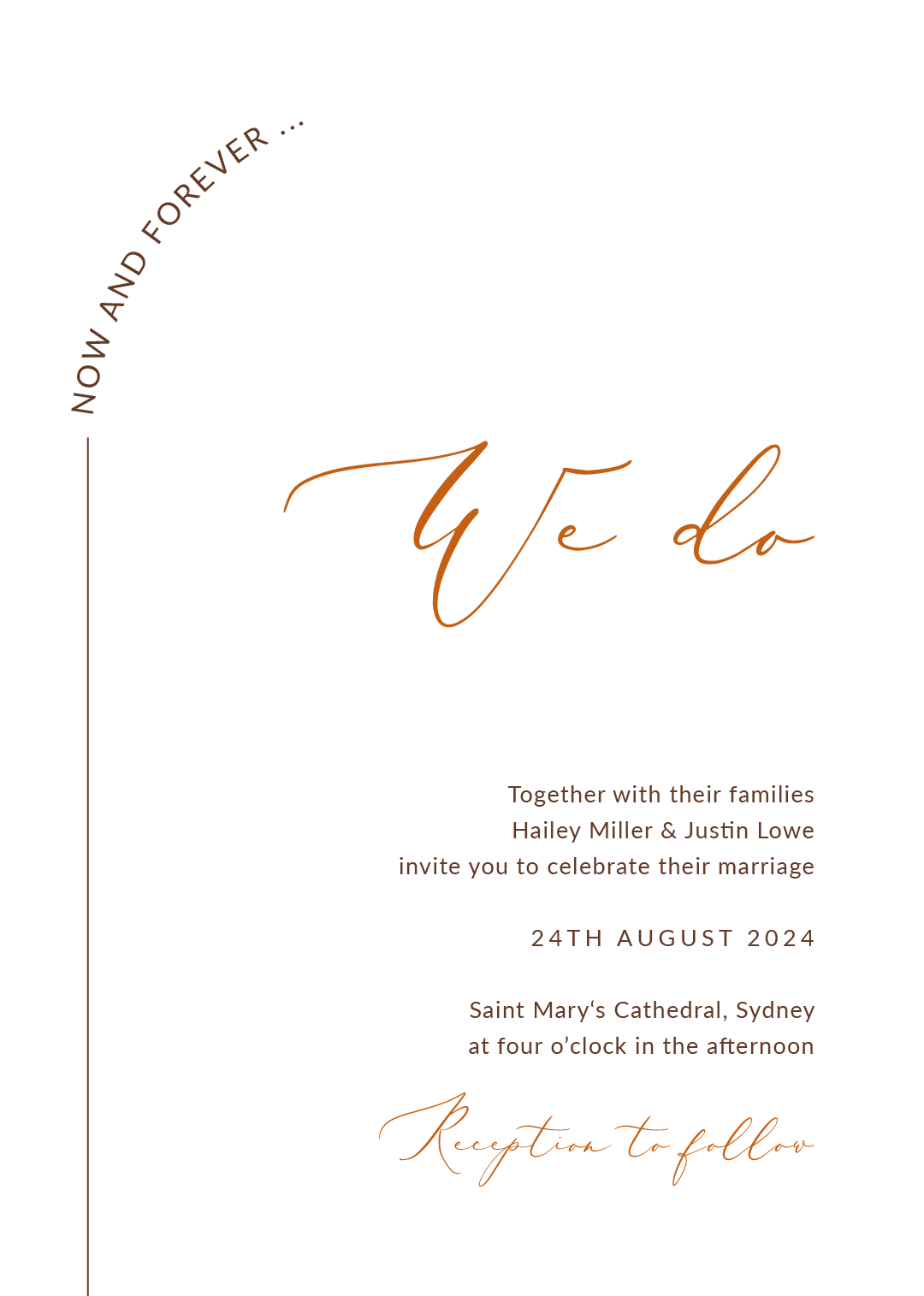 Terracotta Love - Wedding Invitations