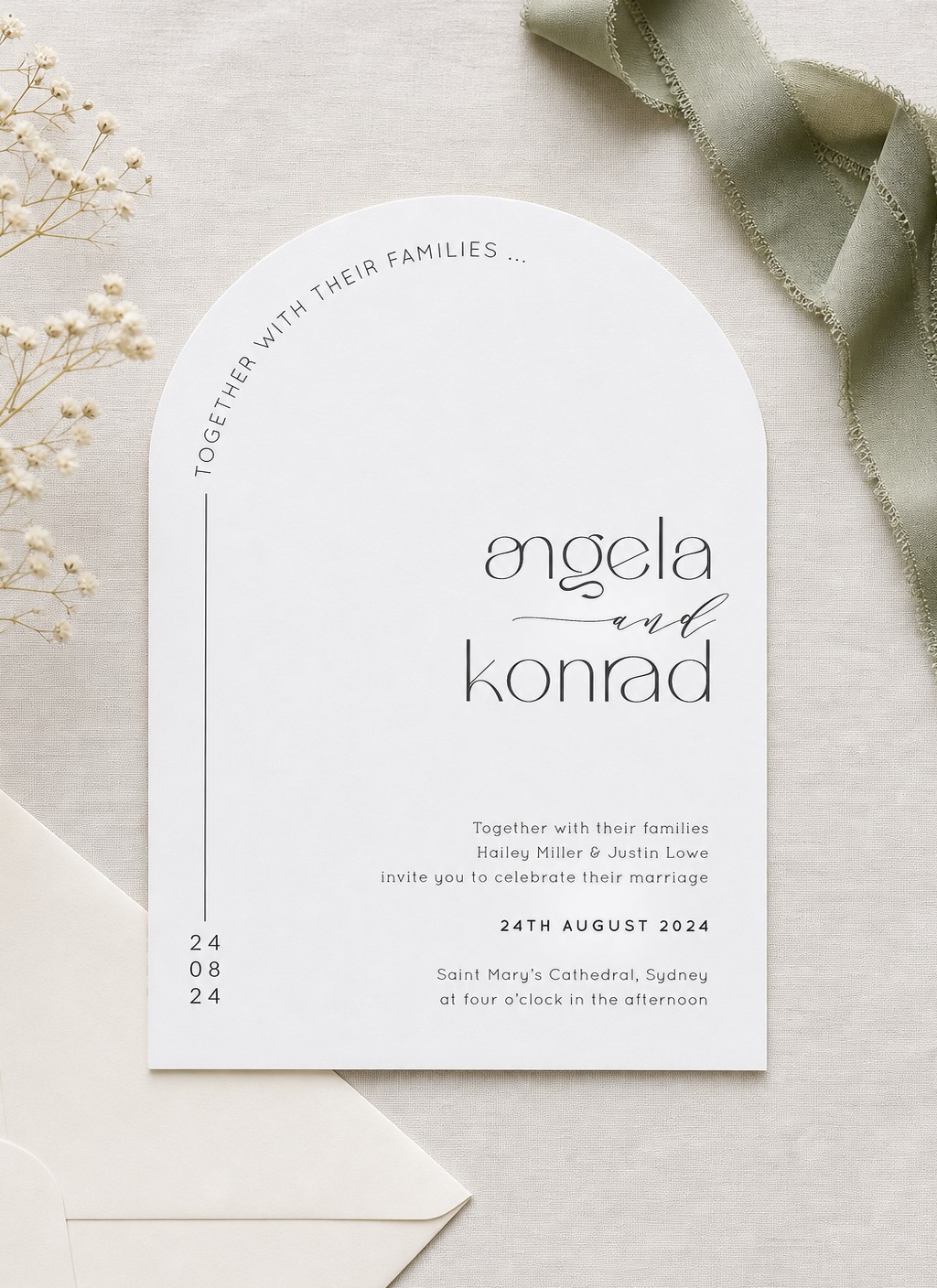 Modern Pebble - Wedding Invitations