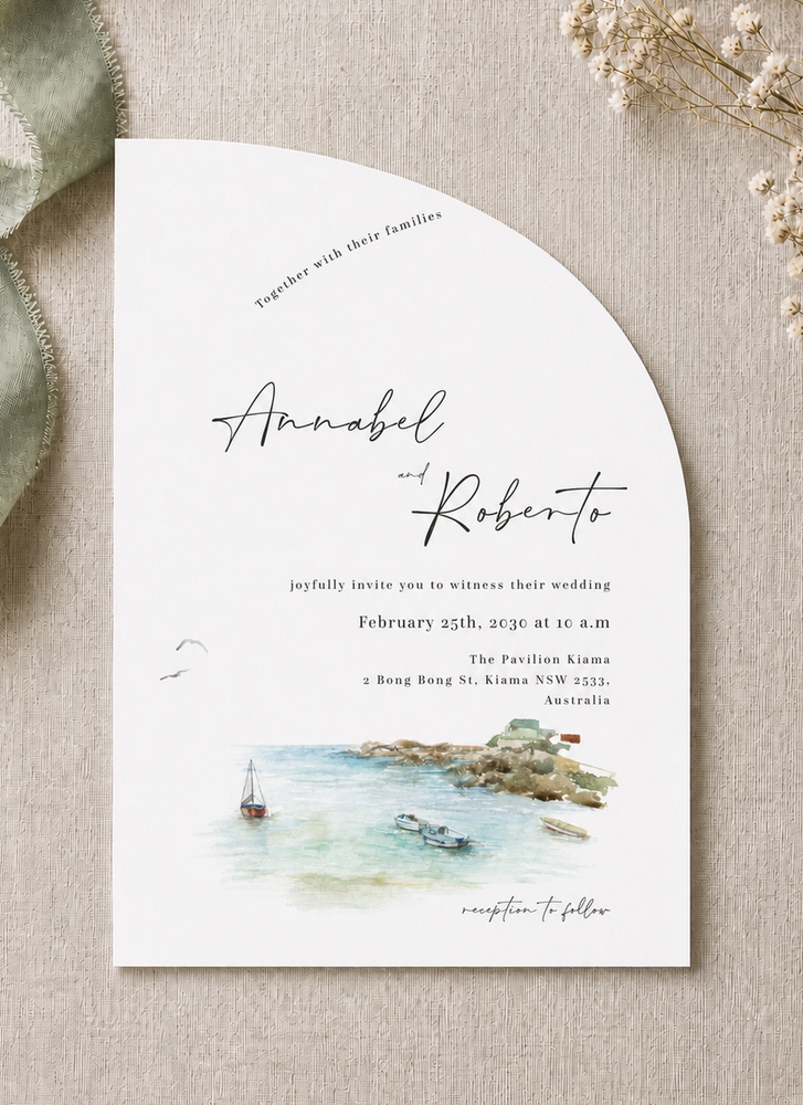 Marine Wedding Invitations - Digital Printing design preview