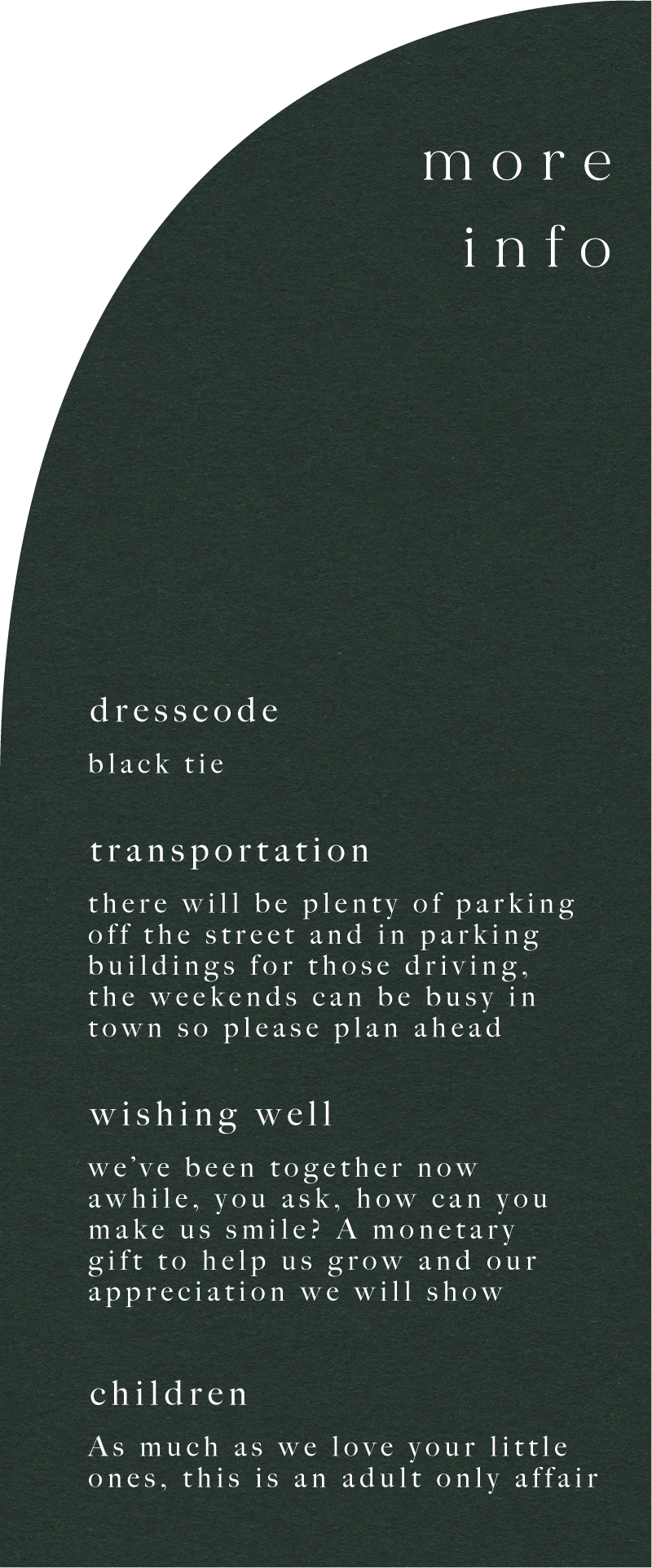 Gentle Earthquakes Information Cards - White Ink design preview