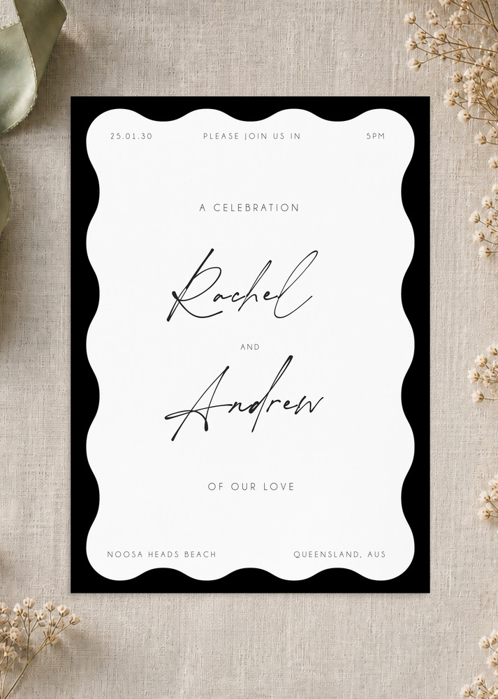 Soft Neu Wedding Invitations - Digital Printing design preview