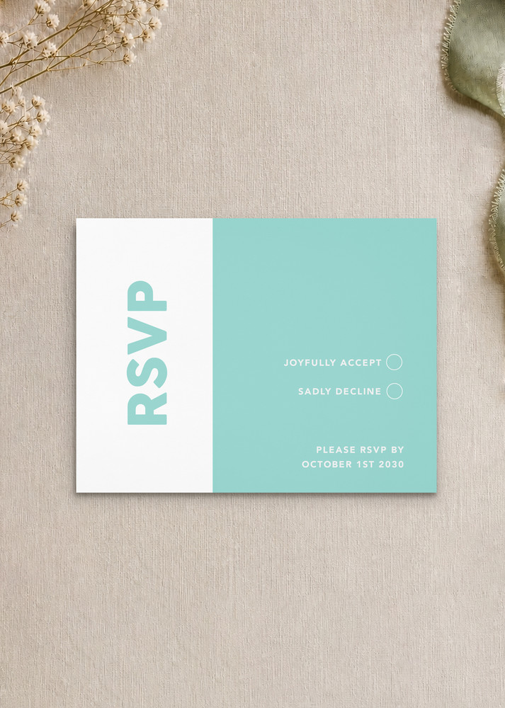 Clearview RSVP Cards - Digital Printing design preview