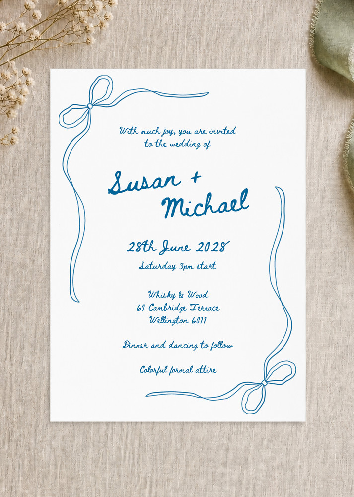 Francesca Wedding Invitations - Digital Printing design preview