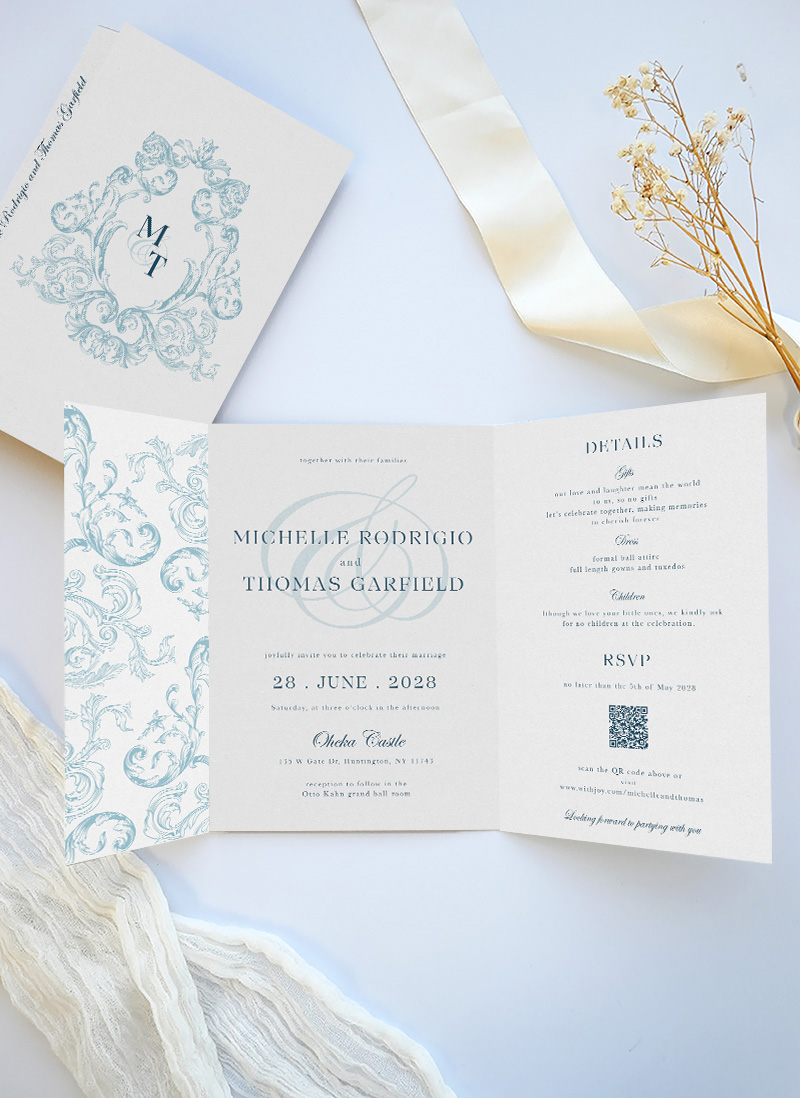 July Wedding Invitations - Digital Printing design preview