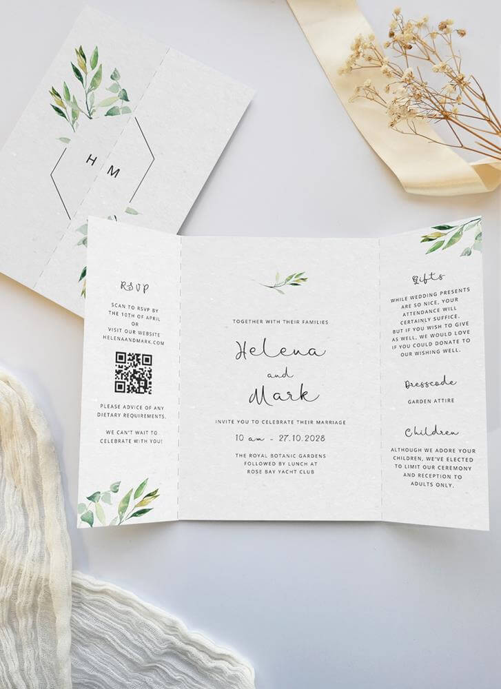 Garden Window - Wedding Invitations