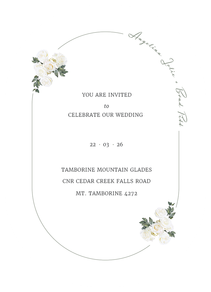 Ethereal Classic Wedding Invitations - Digital Printing design preview