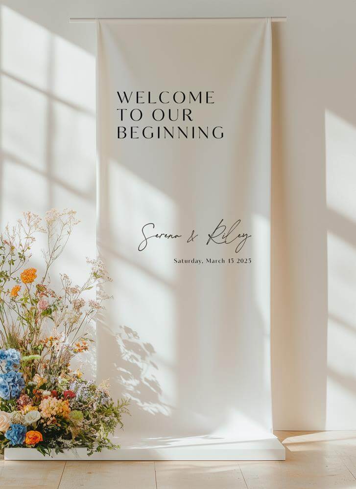 Impressionist Wedding Signs - Digital Printing design preview