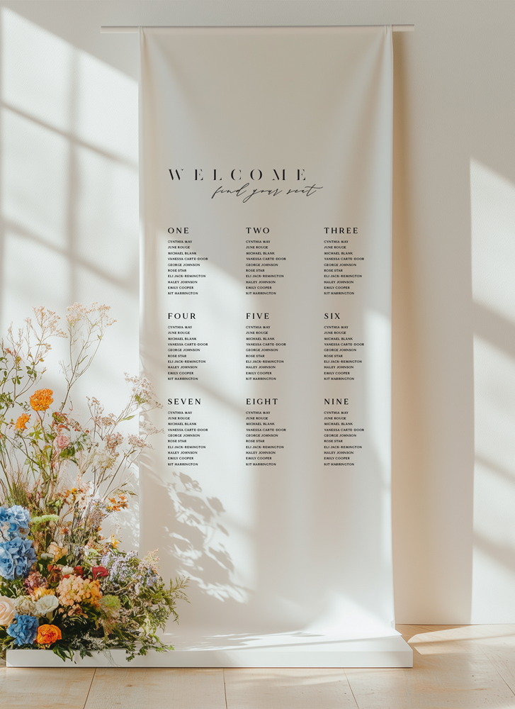 Tulips - Wedding Seating Chart