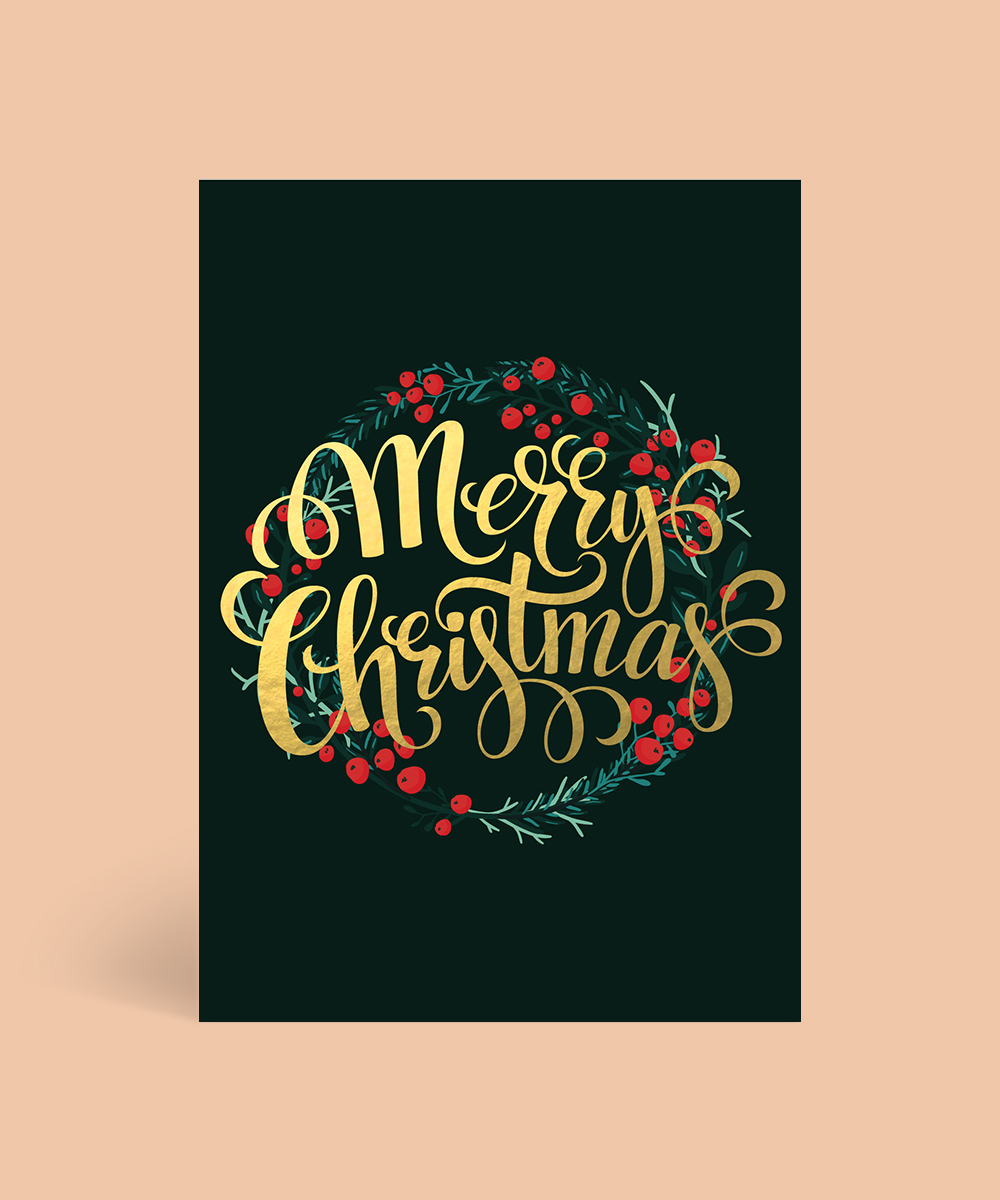 Gold Christmas Christmas Cards - Metallic Prints design preview