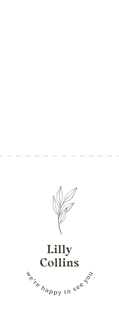 Verdure Wedding Menu - Digital Printing design preview