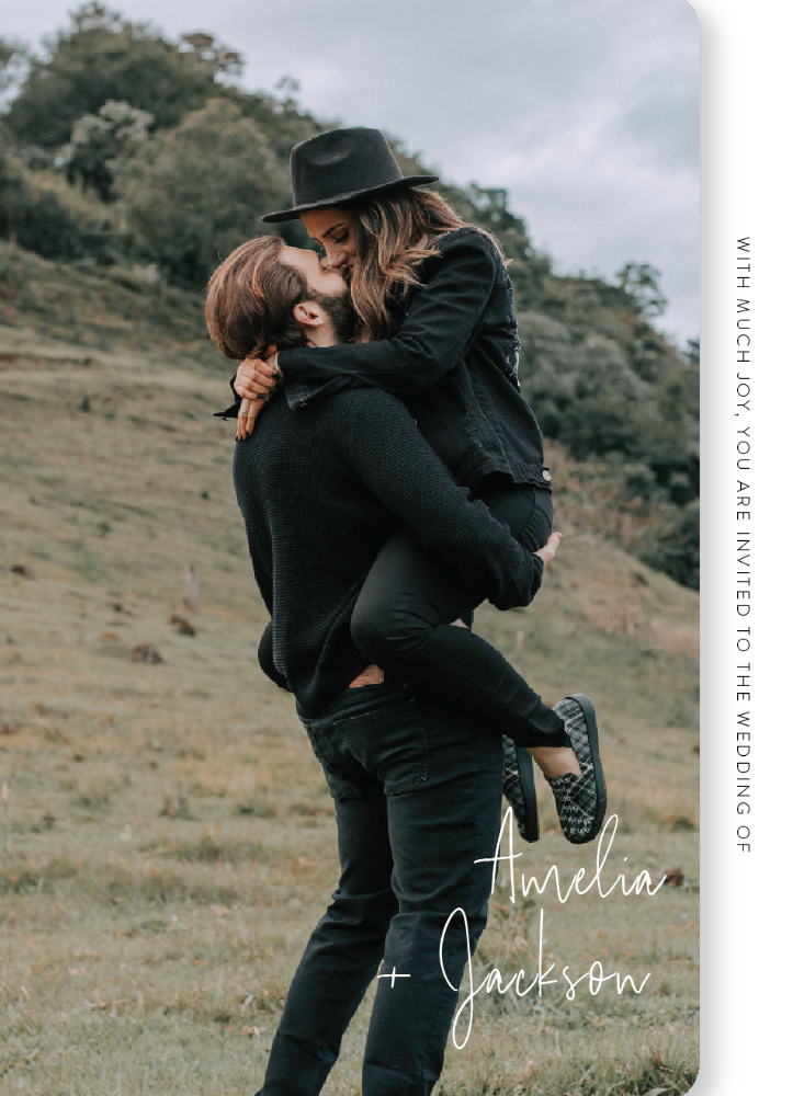 Linear Wedding Invitations - Digital Printing design preview
