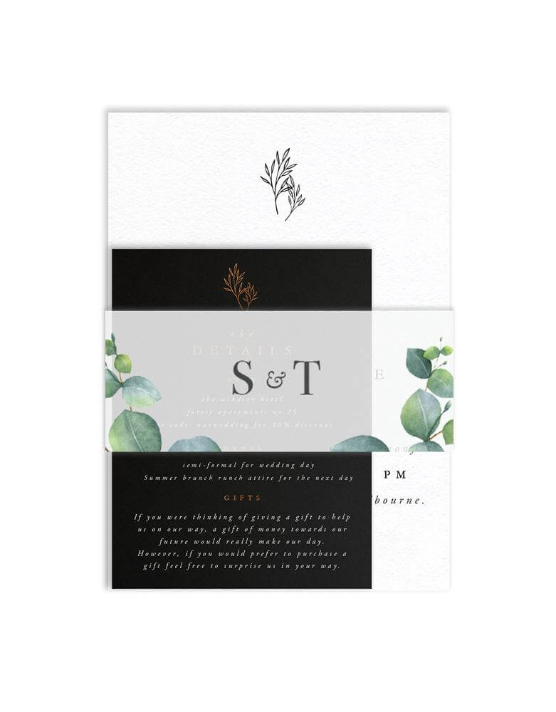 Eucalyptus Belly Bands - Digital Printing design preview