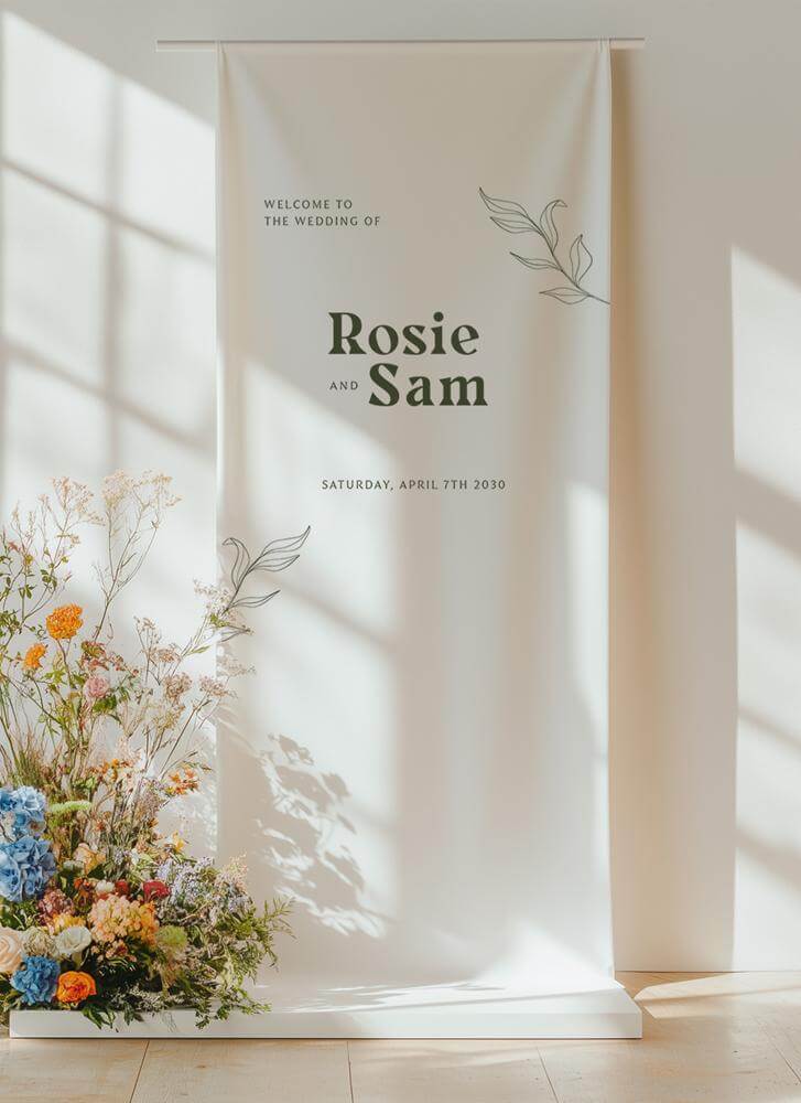 Verdure Wedding Signs - Digital Printing design preview