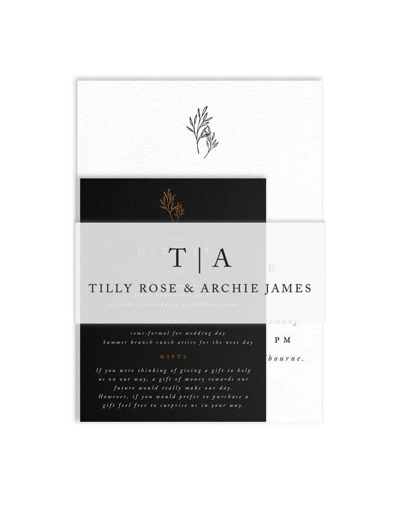 Black And White Belly Bands - Digital Printing design preview