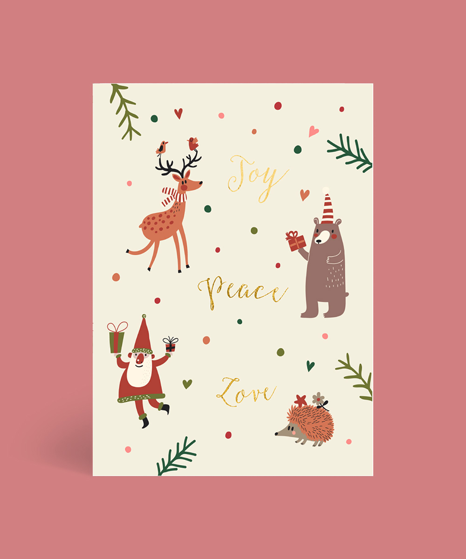Never Too Old For Christmas Christmas Cards - Flat Foil design preview