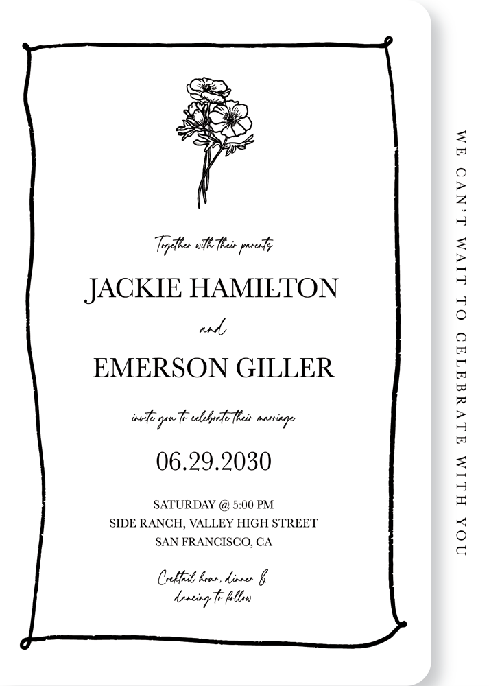 Love Is Blooming - Wedding Invitations