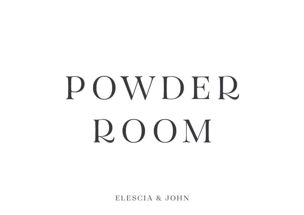 Minimal Wedding Signs - Digital Printing design preview