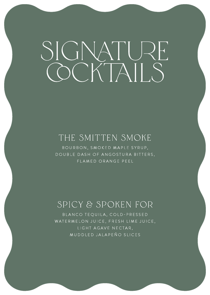 Delicate Luxe Wedding Signs - Digital Printing design preview