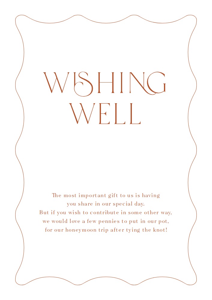 Mod Scallop Wedding Signs - Digital Printing design preview
