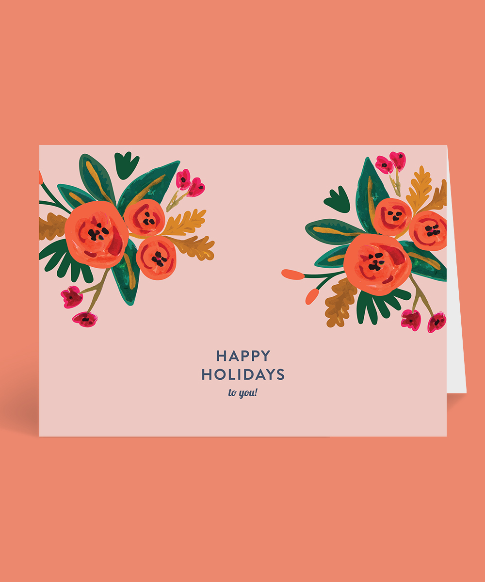 Floral Christmas Christmas Cards - Digital Printing design preview