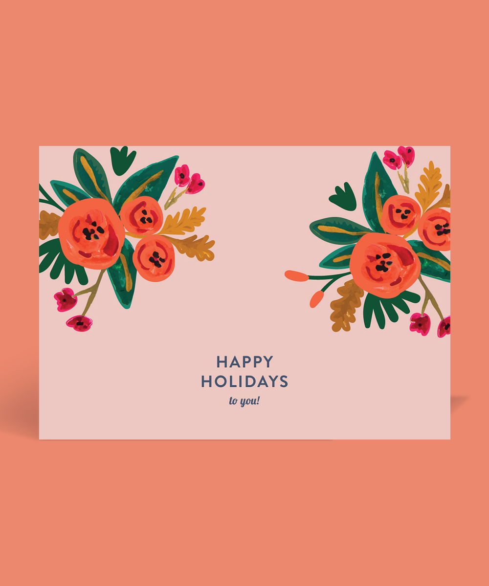 Floral Christmas Christmas Cards - Digital Printing design preview