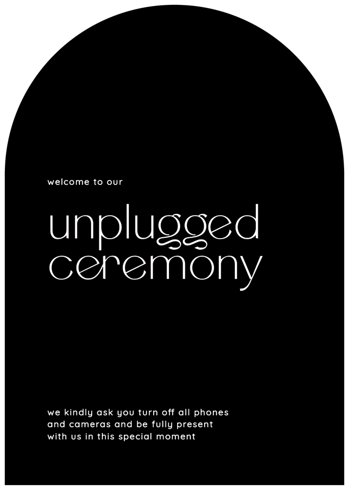 Modern Pebble Wedding Signs - Digital Printing design preview