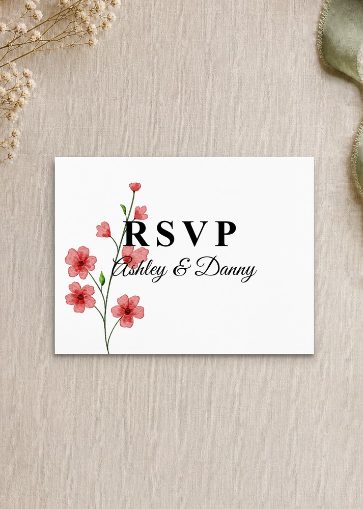 Flowers Arch - RSVP Cards