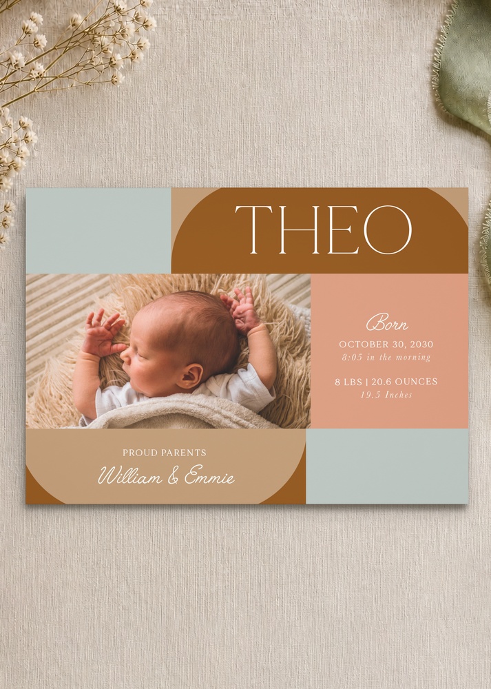 Modern Arrival - Baby Announcements
