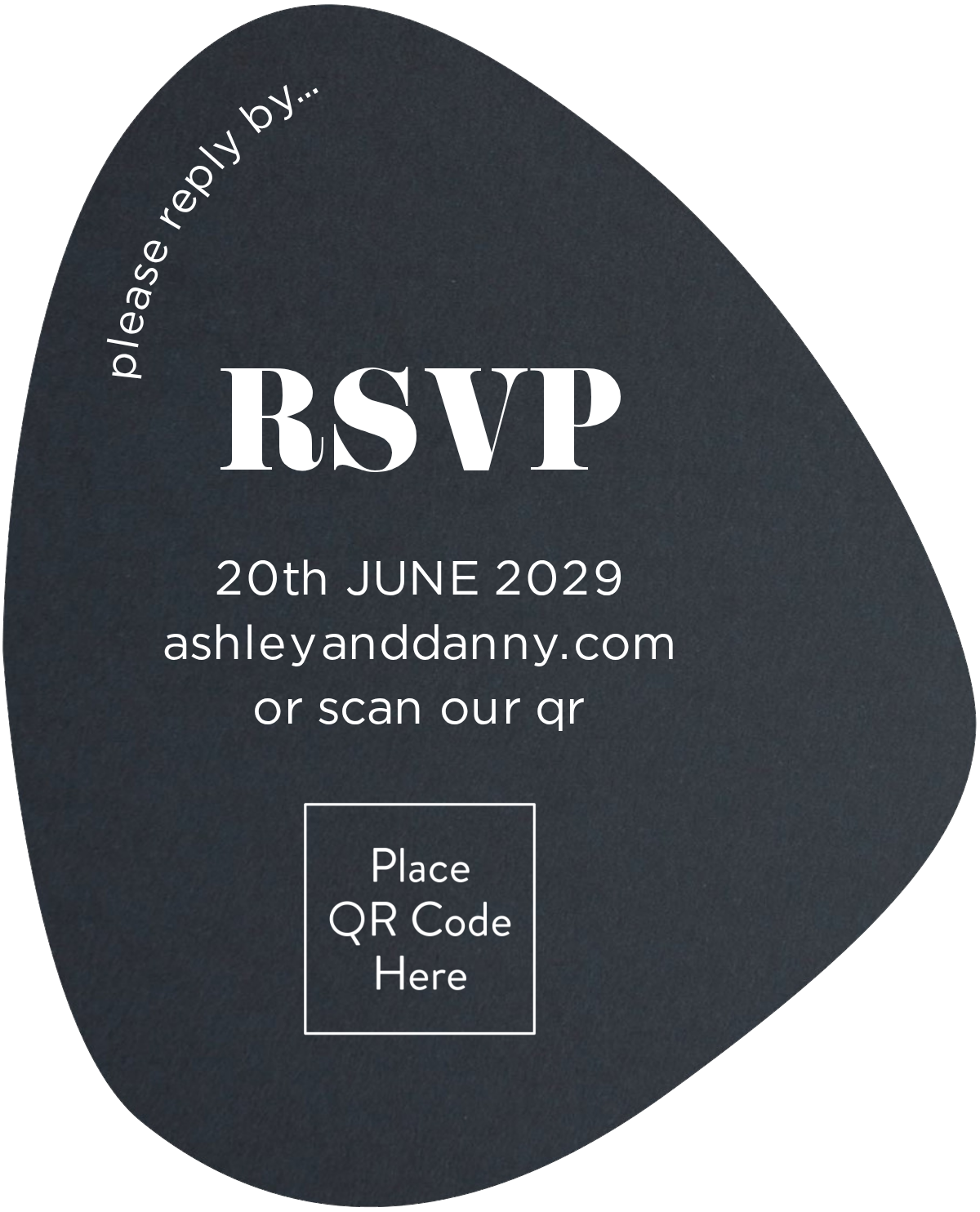 Midnight Curve - RSVP Cards