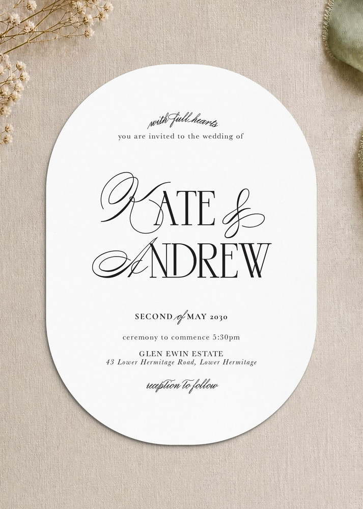 Timeless Romance - Wedding Invitations