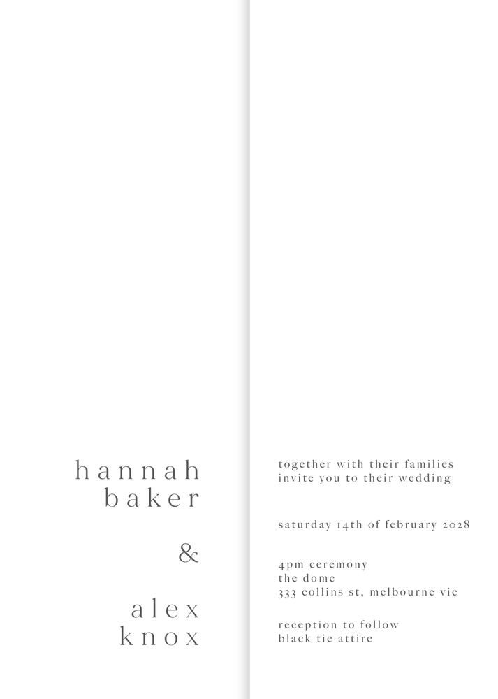 Gentle Earthquakes - Wedding Invitations