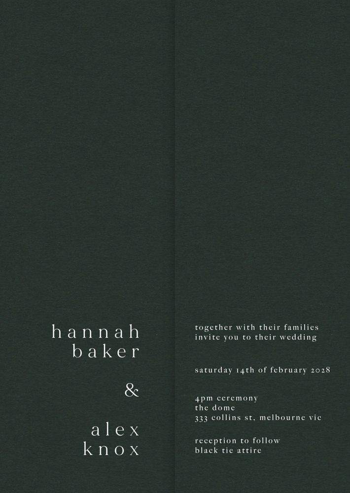 Gentle Earthquakes - Wedding Invitations