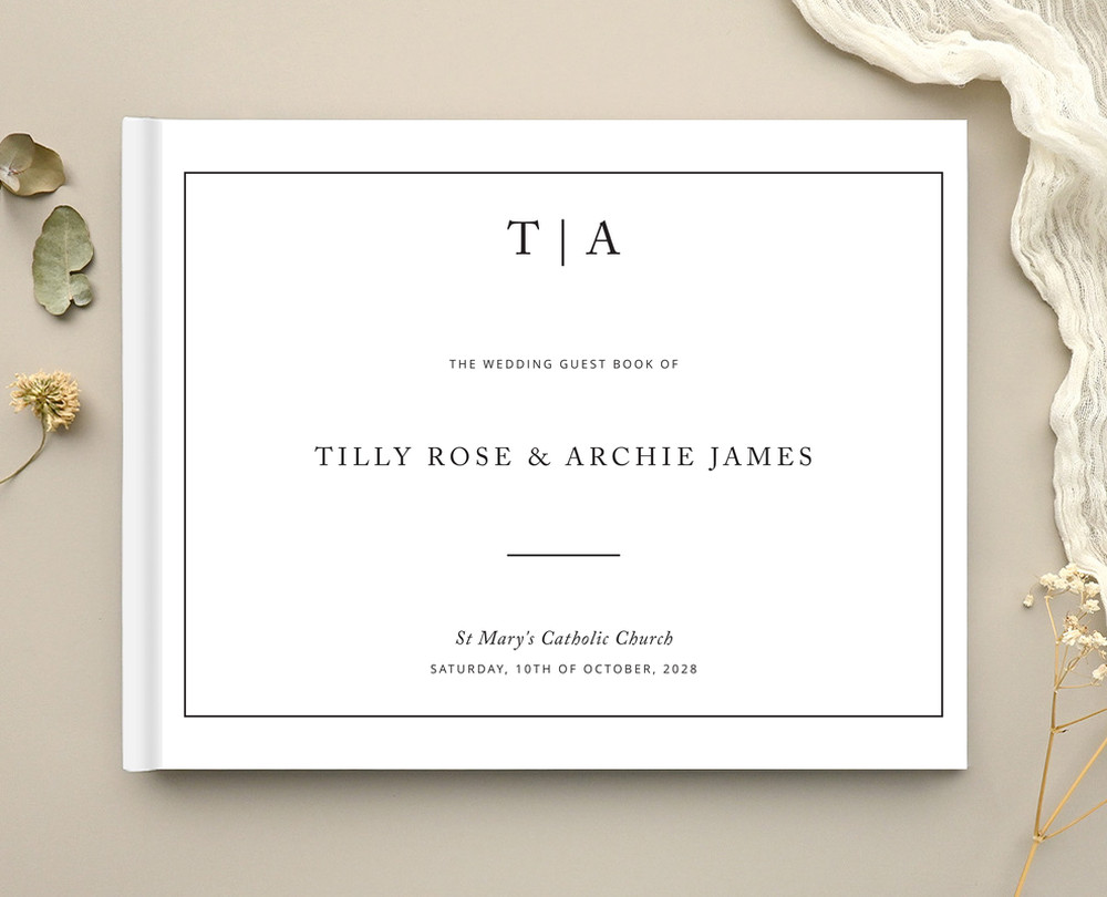 Black and White - Wedding Guest Books