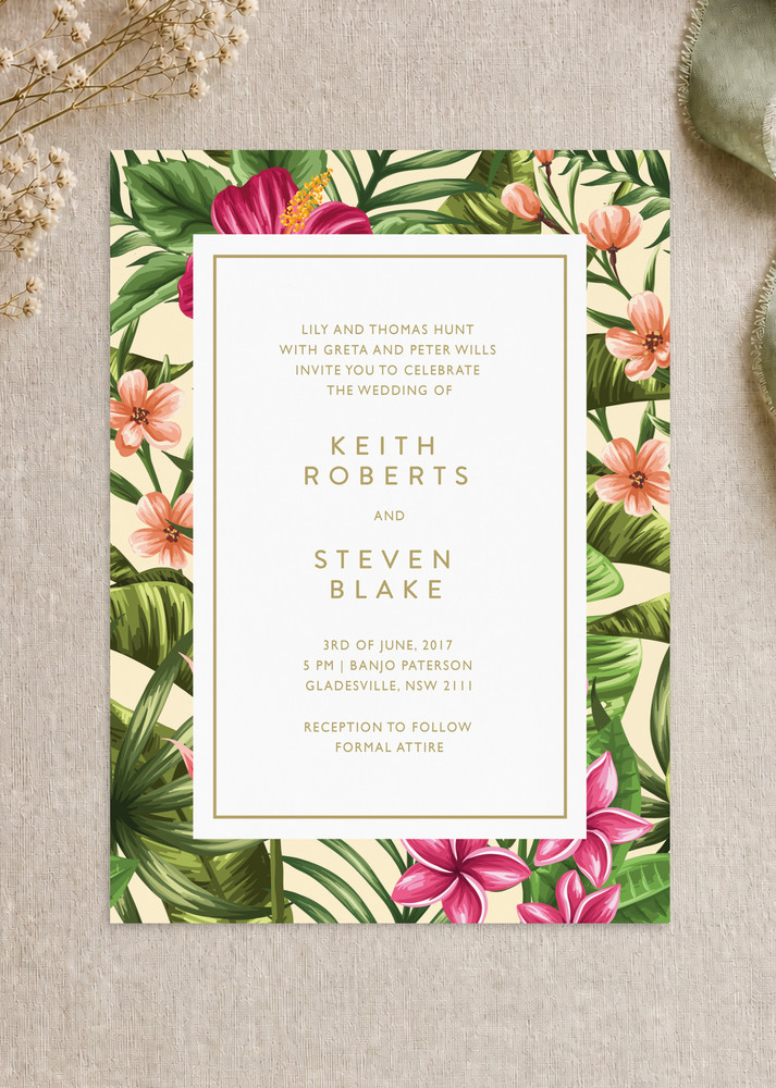 Sweet Tropical - Wedding Invitations