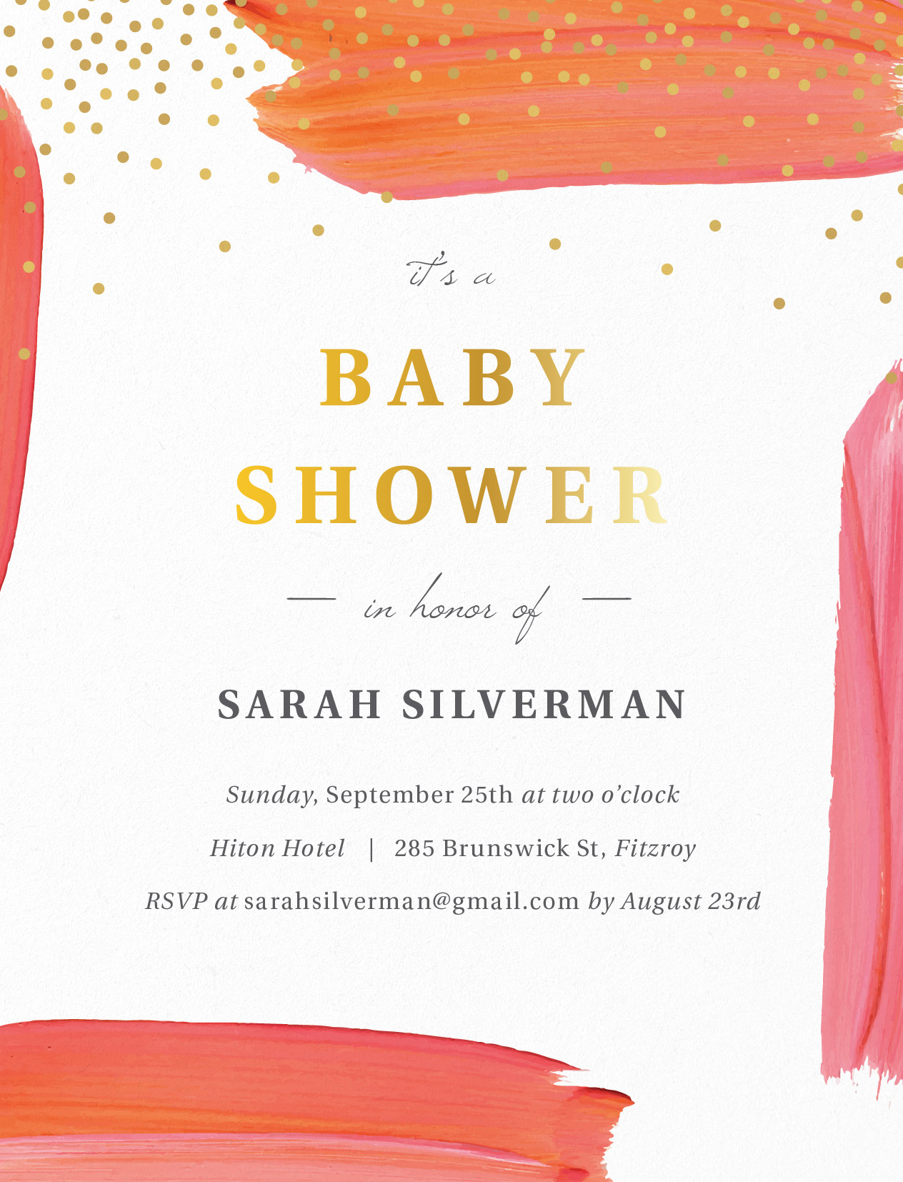 Blush Baby Blush - Baby Shower Invitations