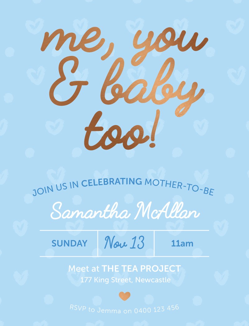 B is for Baby - Baby Shower Invitations