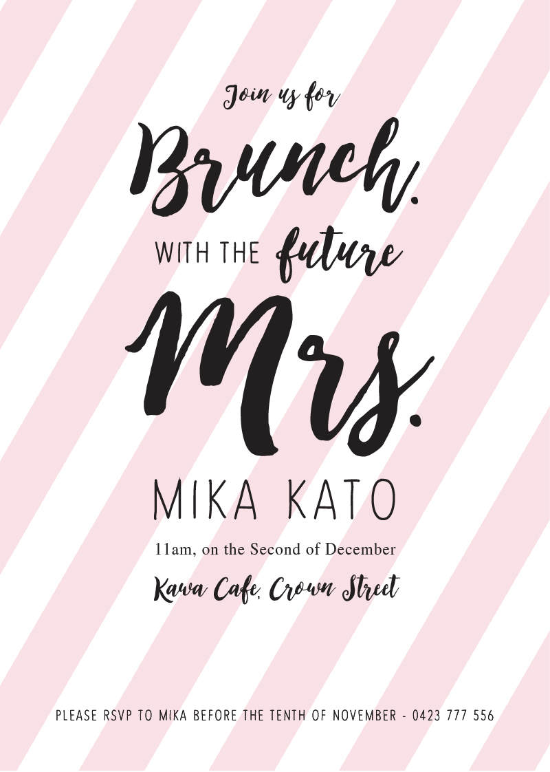 Brunch Bridal Shower Bridal Shower Invitations - Digital Printing design preview