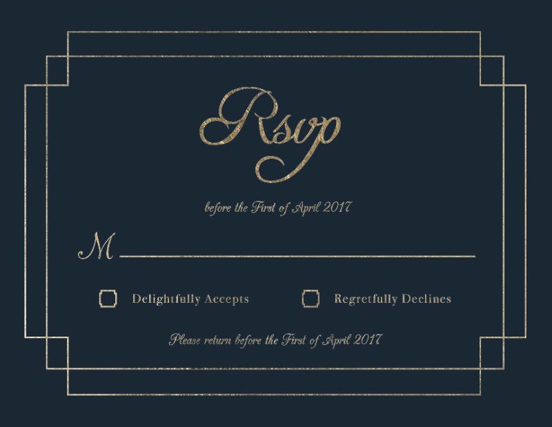 Elegance - RSVP Cards