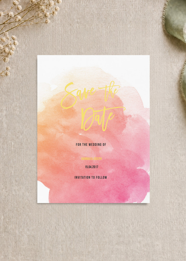 Aquarelle - Save The Date
