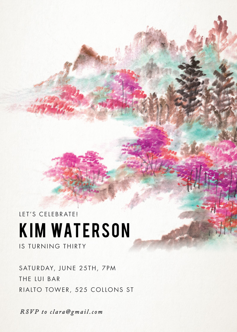 Nature Mistic - Birthday Invitations