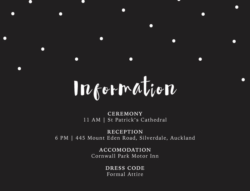 Dots Information Cards - White Ink design preview