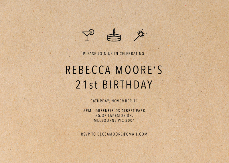 Blow the Candles - Birthday Invitations