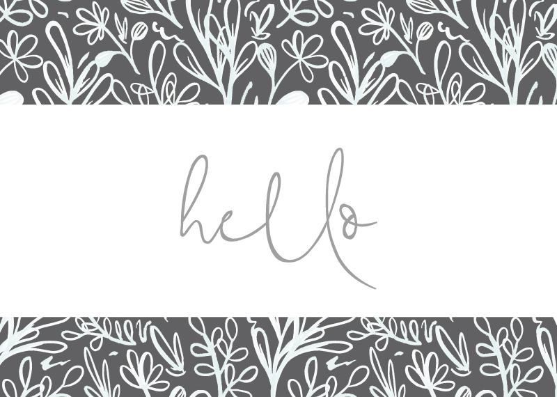 Vintage Floral Pattern Greeting Cards - Digital Printing design preview