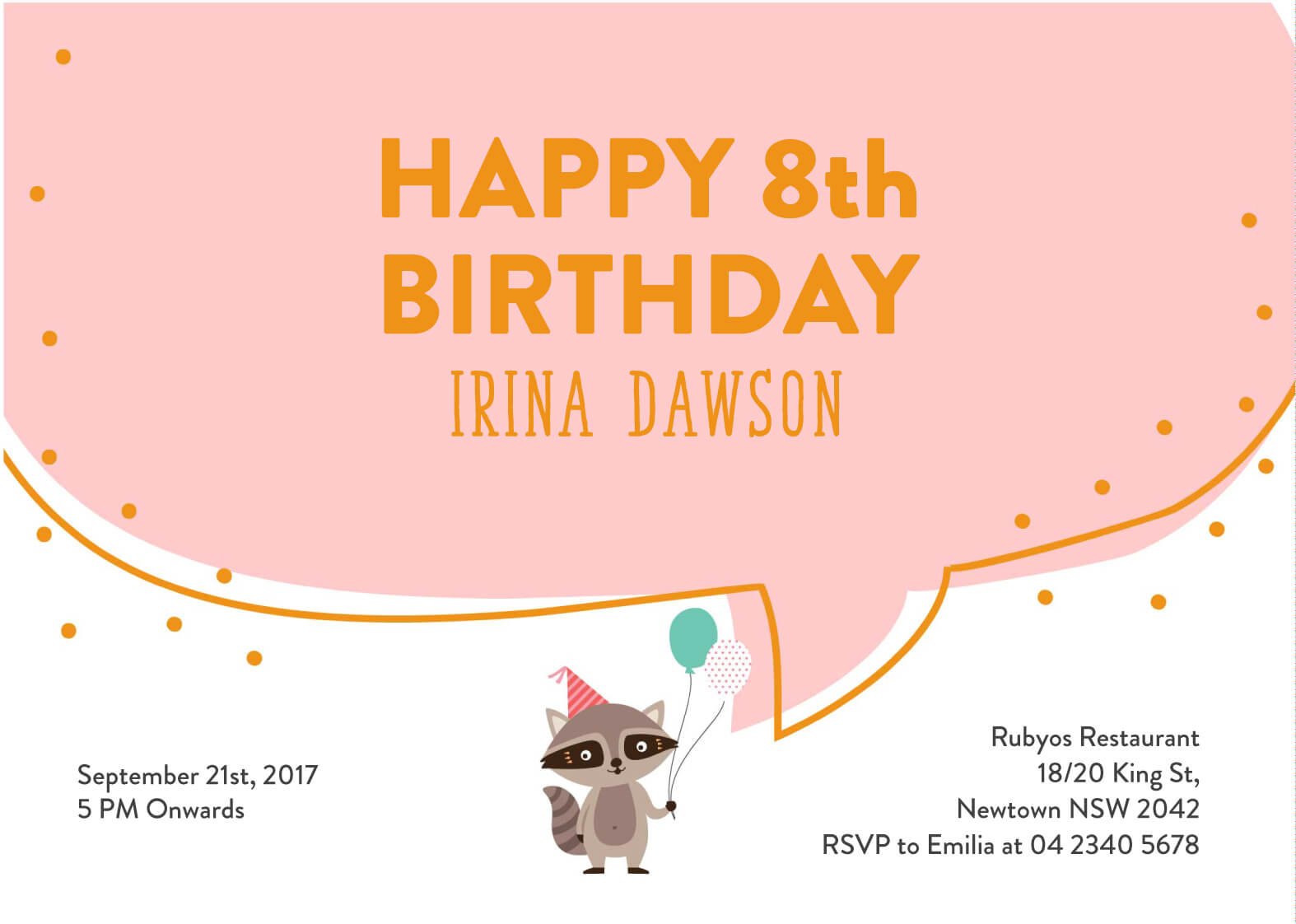 Birthday Fox Birthday Invitations - Digital Printing design preview