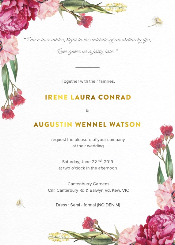 Garden Party - Wedding Invitations
