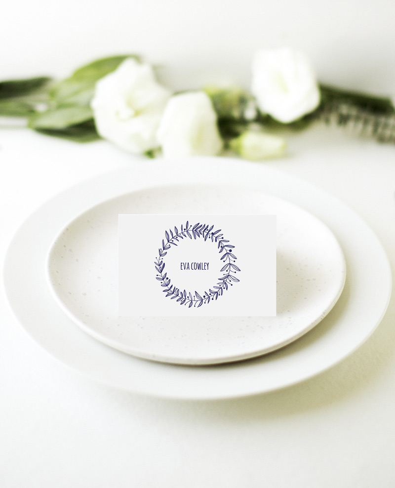 Rustic Gardens Wedding Place Cards - Digital Printing design preview