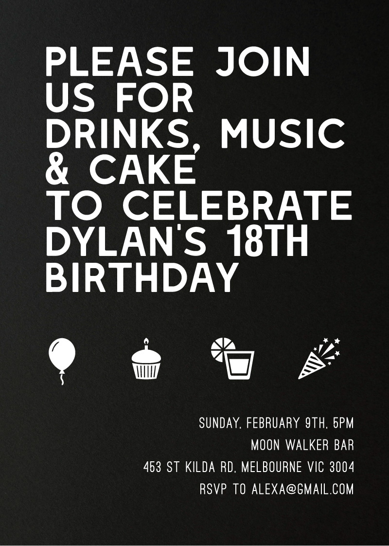 Here Comes the Boom - Birthday Invitations